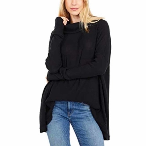 Free People Juicy Long Sleeve Top in Black - Picture 1 of 9